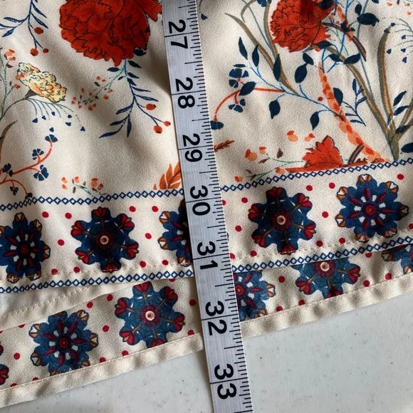 Jasmine & Juliana Floral Sleeveless Romper in Cream Orange Blooms - Picture 11 of 11